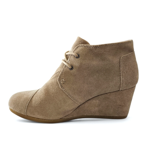 TOMS | Suede Desert Wedges | Women's | Size 8.5 | Ankle Booties - Picture 4 of 16